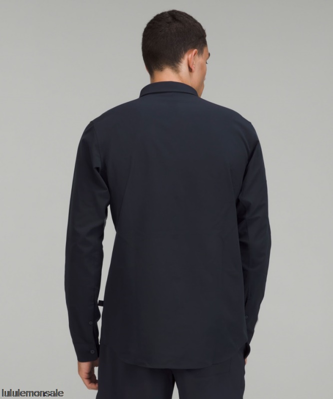 Lululemon Verkauf DELULU609 | New Venture Langarmshirt Classic Navy